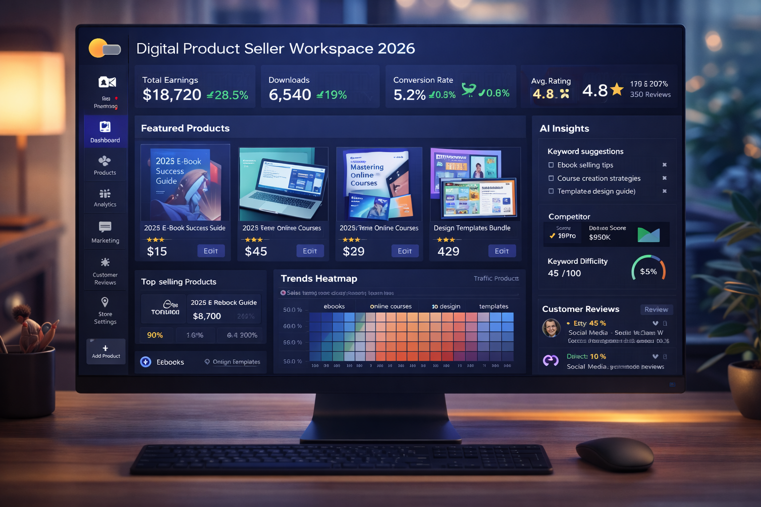 Digital Product Seller Using AI Prompts 15 ai prompt helping etsy digital product seller optimize titles descriptions and tags