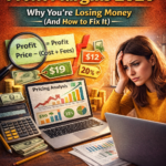 Etsy pricing and profit margins 2026 showing why sellers lose money and how to fix pricing strategy