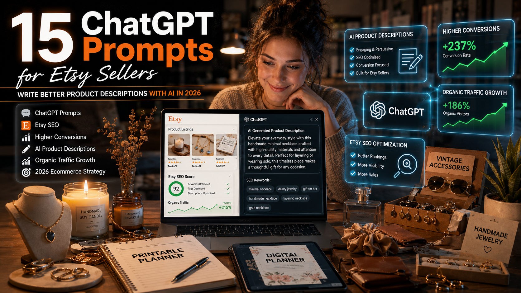 “15 ChatGPT Prompts for Etsy Sellers”