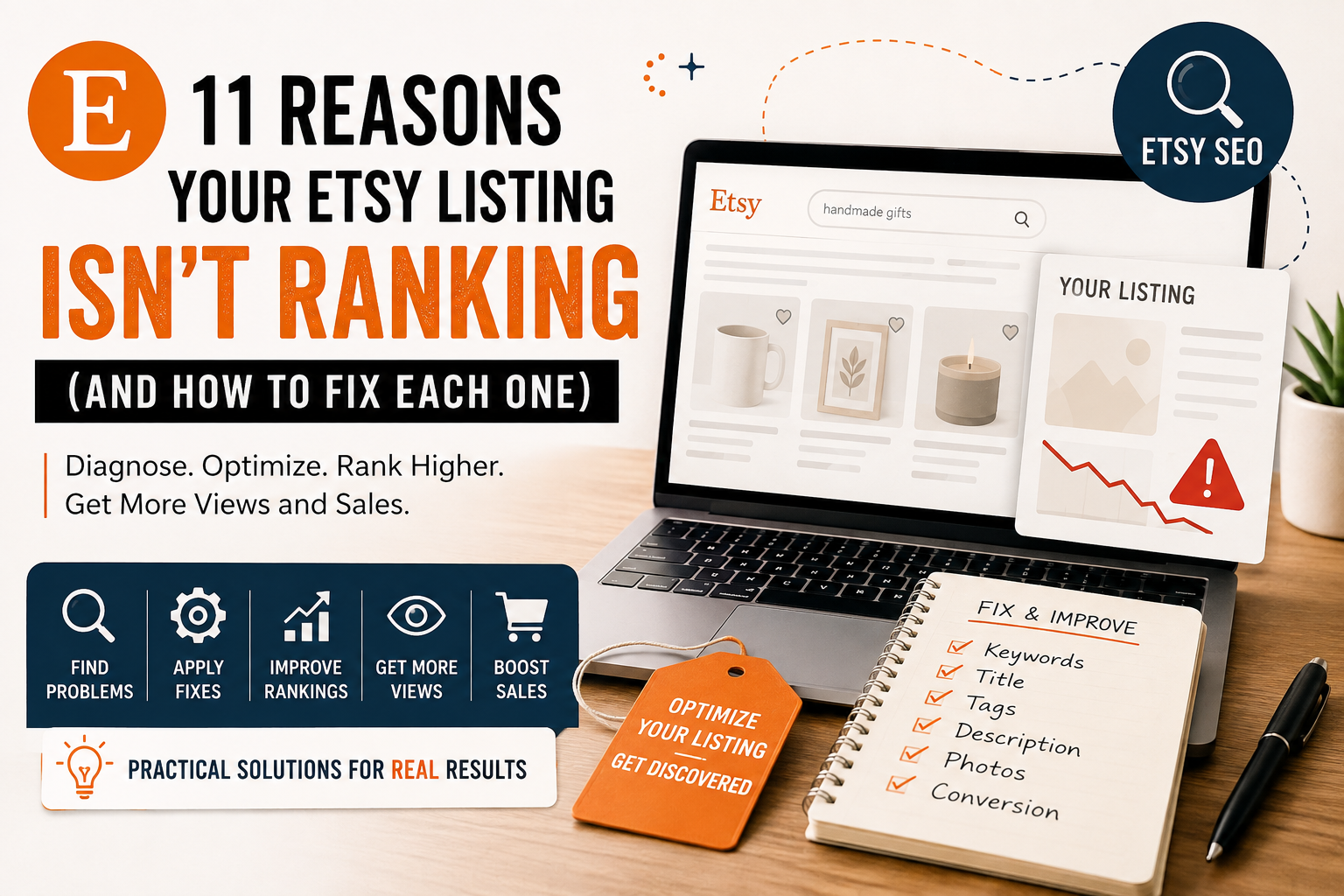 Etsy listings not ranking — SEO guide to improve Etsy listing visibility